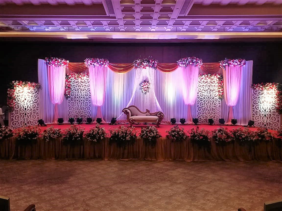 Sunset Mandap Setup